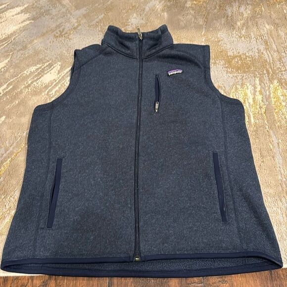 Patagonia STY25882FA17 Full Zip Chest Pocket Fleece Greyish blue Vest Size XL - Picture 1 of 9